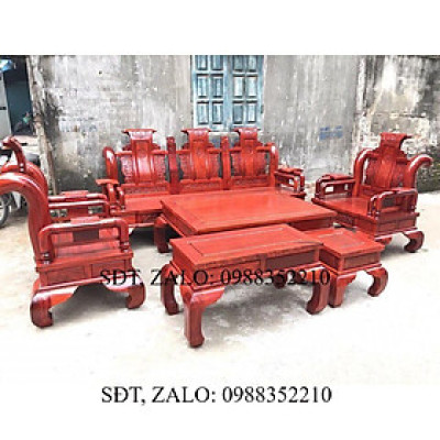 Bộ bàn ghế tần thủy hoàng gỗ hương nam phi