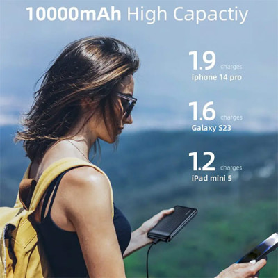 Sạc dự phòng Innostyle PowerSmart+ 1USB 2Type-C PD 20W 10000mAh IP20G2 - Hàng chính hãng
