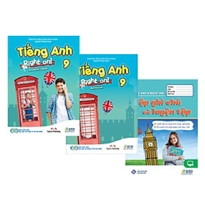 Tiếng Anh 9 Right On! - Trọn bộ (Sách học sinh, Sách bài tập, Notebook)