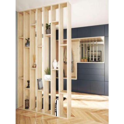 Vách ngăn bằng lam gỗ cho phòng khách VDLK ( giá trên 1 mét vuông ) - Nội thất lắp ráp Viendongadv