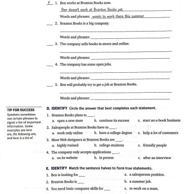 Q: Skills For Success: Level 1: Listening And Speaking Student Book With iQ Online Practice - 3rd Edition