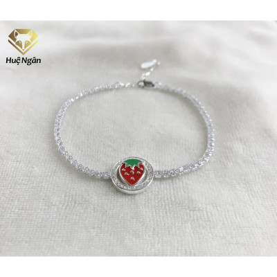 Lắc tay bạc 925 Huệ Ngân - Strawberry X20