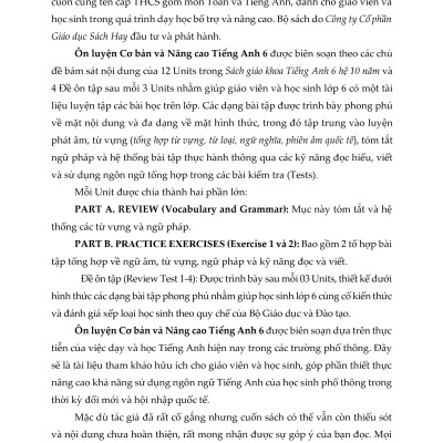 Ôn luyện Cơ bản và Nâng cao Tiếng Anh 6 (Có keys)