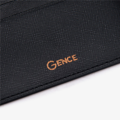 Ví Đựng Thẻ Card Đeo Chìa Khóa Túi Xách GENCE D01 Chật Liệu Da Bò Cao Cấp