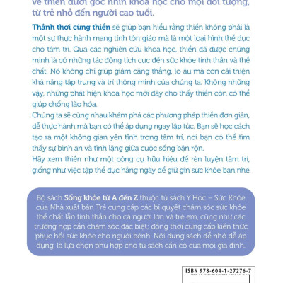 Sách - Y Học Và Sức Khỏe - Sống Khỏe Từ A Đến Z - Thảnh Thơi Cùng Thiền