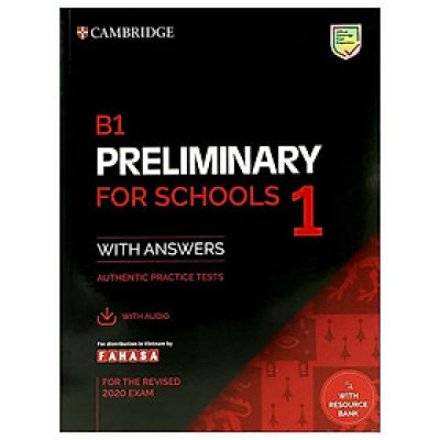 B1 Preliminary For Schools 1 For The Revised 2020 Exam Student