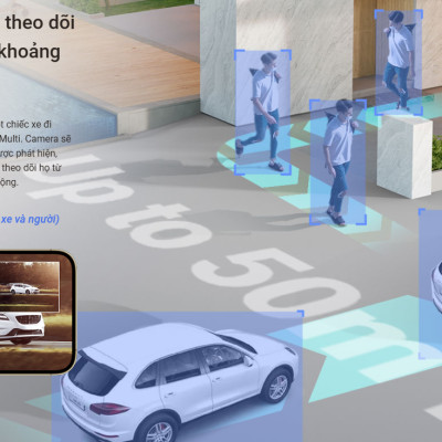 Camera WiFi EZVIZ H80F 3 ống kính 2K 4MP siêu nét cả ngày lẫn đêm, có màu đêm, AI phát hiện người - Hàng chính hãng