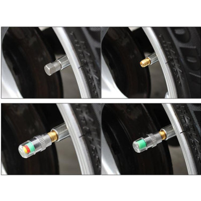 Bộ Nắp van báo áp suất lốp Ô tô, Xe máy