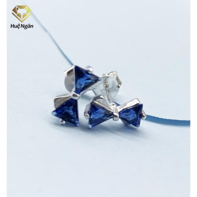Bông tai bạc Ý 925 Huệ Ngân - Nơ đẹp RYE140761
