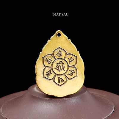Dây chuyền mặt Phật Như Lai Đại Nhật hoa sen bằng đồng - MV02
