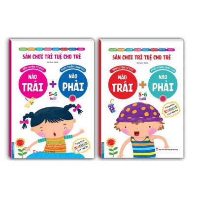 Sách - Sân Chơi Trí Tuệ Cho Trẻ - Não Trái + Não Phải - Combo 6 Cuốn - Minh Thắng