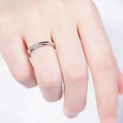 Nhẫn Đôi Bạc Nhẫn Cặp Bạc - Trái Tim Thầm Kín- BẠC HIỂU MINH NC644
