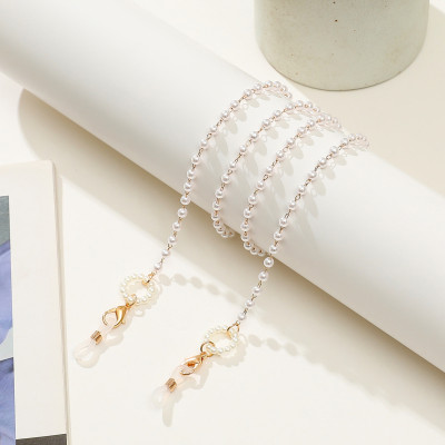 Dây đeo gọng kính dây đeo khẩu trang chống rơi rớt thất lạc hạt ngọc hoa ấn tượng