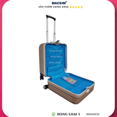 Vali cao cấp Macsim Aksen hàng loại 1 MSAK8216 cỡ 17 inch màu gold