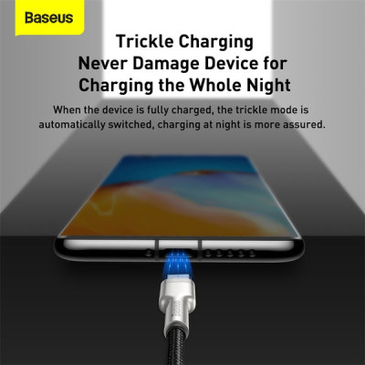 Cáp sạc nhanh Baseus Cafule Series Metal Data Cable USB to Type-C 66W CAKF- Hàng chính hãng
