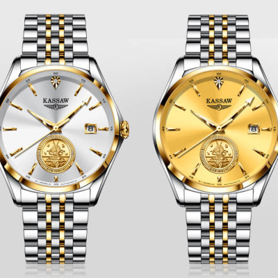 Đồng hồ nam chính hãng KASSAW K999-1 (Mạ vàng 24k)