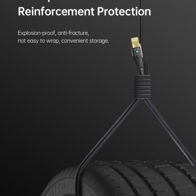 Dây cáp sạc Devia Star Woven  PD  dây dù 100cm- Hàng chính hãng