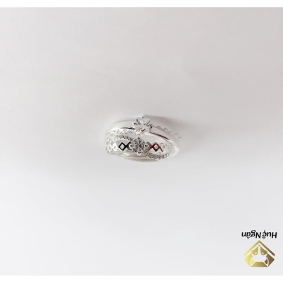 Nhẫn đôi bạc Ý 925 Huệ Ngân - Mãi bên nhau nhé RR1742