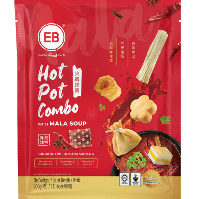 COMBO LẨU 5 TRONG 1 KÈM SÚP TỨ XUYÊN 600G EB MALAYSIA