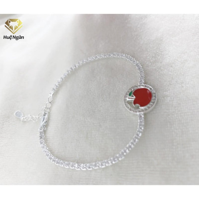Lắc tay bạc 925 Huệ Ngân - Apple X15