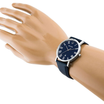 Đồng Hồ Nam Bulova Dây Da 96B295 - Mặt Xanh