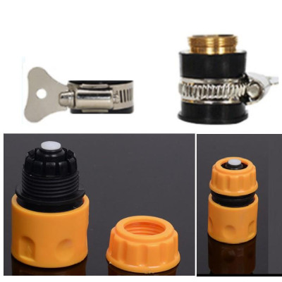 Bộ dây vòi xịt nước rửa xe,tưới cây .tăng áp 3 lần,loại 3m,5m 206701-2đầu đồng,cút,nối đồng+ tặng túi đựng bút
