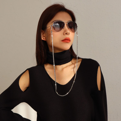Dây đeo kính chuỗi đính đá đeo gọng kính thời trang hot hit sang chảnh unisex