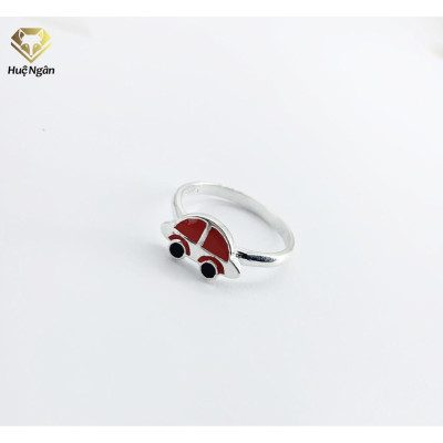 Nhẫn bạc Ý 925 Huệ Ngân - Little Car TJ029 (li tay nhỏ)