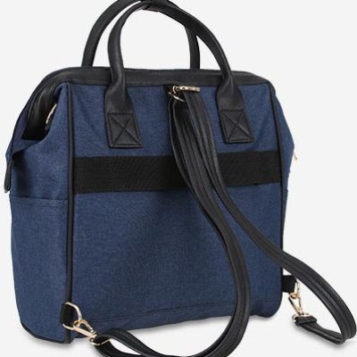 Balo công sở nam nữ dáng vuông IDIGO UBP2 - 418 - 00, ba lô du lịch đa năng nhỏ gọn