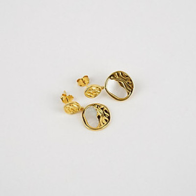 Bông Tai Ngọc Trai FW Thiết Kế UK Style (Mother of Pearl Sea) - MOOON Jewelry