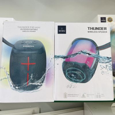 Loa WiWu Thunder P40 Mini Dành Cho Các Thiết Bị Có Bluetooth Tích Hợp Pin Dung Lượng Cao 1800mAh, IPX6 Không Thấm Nước - Hàng Chính Hãng