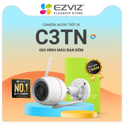 Camera Wifi Ngoài Trời EZVIZ C3TN 3M 2K Color Night Vision, Có màu ban đêm, đàm thoại 2 chiều - Hàng chính hãng