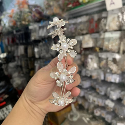 Bộ 5 trâm u đính hạt trai hợp kim cài tóc cô dâu Giangpkc 10/2021 -02