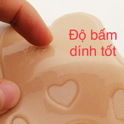 Miếng dán ti silicon bọc vải tai thỏ kết hợp kéo ngực siêu tiện lợi bám dính cực tốt