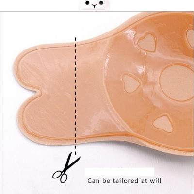Miếng dán ti silicon bọc vải tai thỏ kết hợp kéo ngực siêu tiện lợi bám dính cực tốt