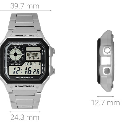 Đồng Hồ Nam Casio AE-1200WHD-1AVDF