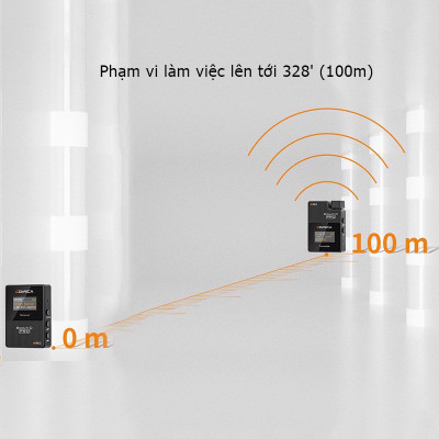 Comica BoomX-D Pro D1 / Pro D2 - Micro Không Dây 2.4G, Bộ Nhớ Trong 8GB, Phạm Vi 100m Dùng Cho Máy Ảnh, Điện Thoại, Laptop - Hàng Chính Hãng