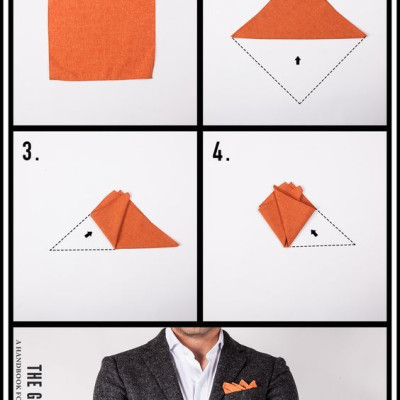 Khăn Cài Túi Áo Vest - Pocket Square - Phụ Kiện Cài Áo xanh đen chấm nhỏ