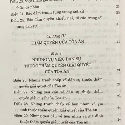 Bộ Luật Tố Tụng Dân Sự Năm 2015 ( Sửa Đổi, Bổ Sung Năm 2019, 2020, 2022, 2023, 2024, 2025 )