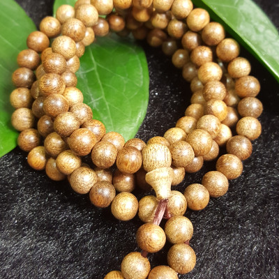 Vòng tay Chuỗi 108 Hạt Trầm Hương Tốc Kiến cho nam CMH03