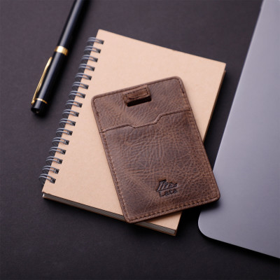 Ví nam da bò Lata (Thời trang nam đựng namecard - Ví da thật LVN77)