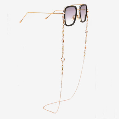 Dây kính chain glasses dây chuyền đeo cổ giữ kính chống rơi vỡ chuỗi đeo tai nghe airpod đeo mặt nạ khẩu trang mix hạt bi và đá ấn tượng