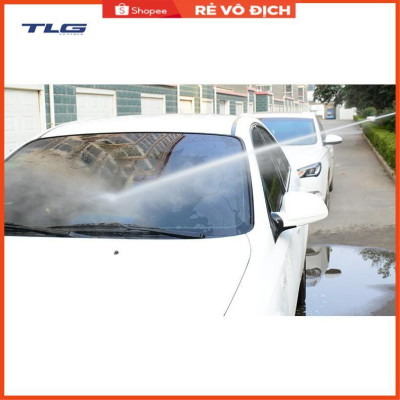 Bộ dây tăng áp 3 lần vòi xịt nước rửa xe, tưới cây loại 3-5m (cút nhựa nối nhựa đen 713-2) 206843