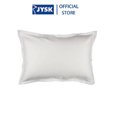Vỏ gối cotton sateen | JYSK Sally | trắng | R50xD70cm