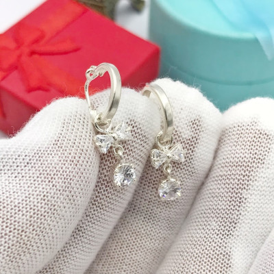 Hoa tai người lớn và trẻ em Bạc Hiểu Minh HT000 bạc ta