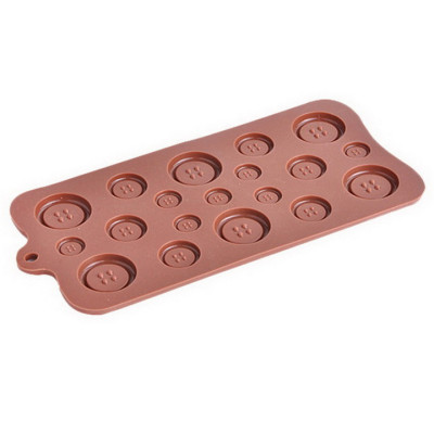 Khuôn silicon làm rau câu, socola, kẹo dẻo hình nút áo – Mã số 1114