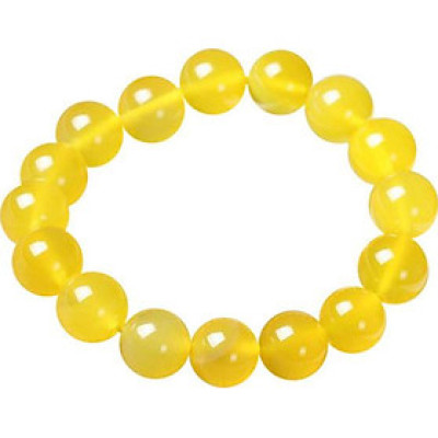 Vòng tay phong thủy đá mã não vàng MS55WX