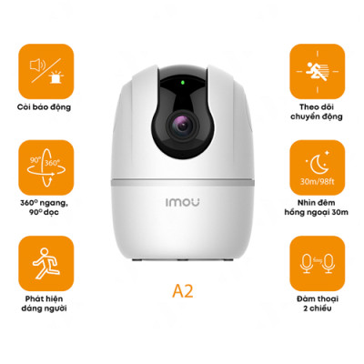 Camera IP Wifi trong nhà IMOU 2MP Ranger A2 IPC-A22EP-L-V3 – Hàng Chính Hãng