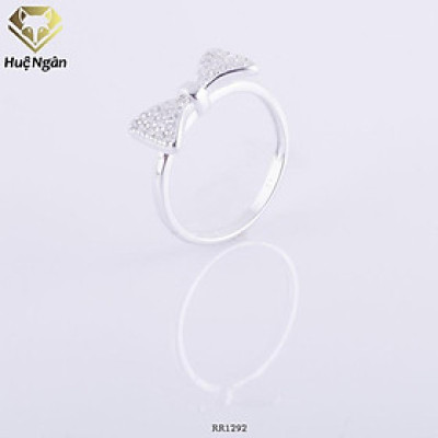Nhẫn bạc Ý 925 Huệ Ngân - Nơ đẹp RR1292