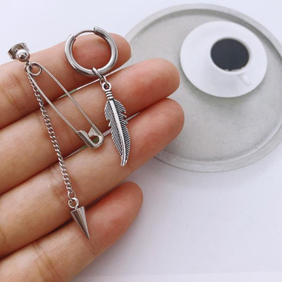 Khuyên tai unisex ấn tượng cá tính 1 đôi
